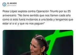 Rosa L&oacute;pez pone precio a la nostalgia: a OT ya no se va gratis ni aunque sea el 25 aniversario
