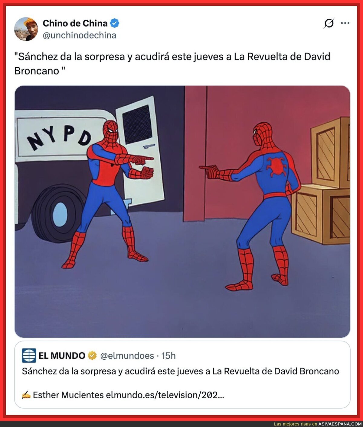 S&aacute;nchez y Broncano, cara a cara en La Revuelta: a ver qui&eacute;n se&ntilde;ala antes al otro