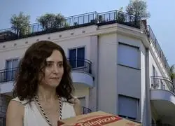 Ayuso descubre el truco inmobiliario definitivo: pedir una Telepizza y quedarse a vivir