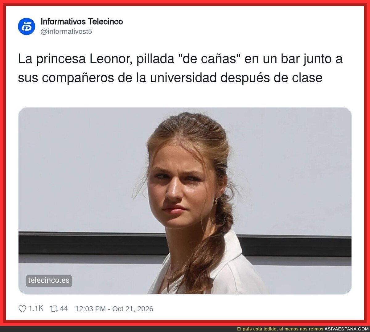 Por fin algo de la Casa Real que se parece a Espa&ntilde;a