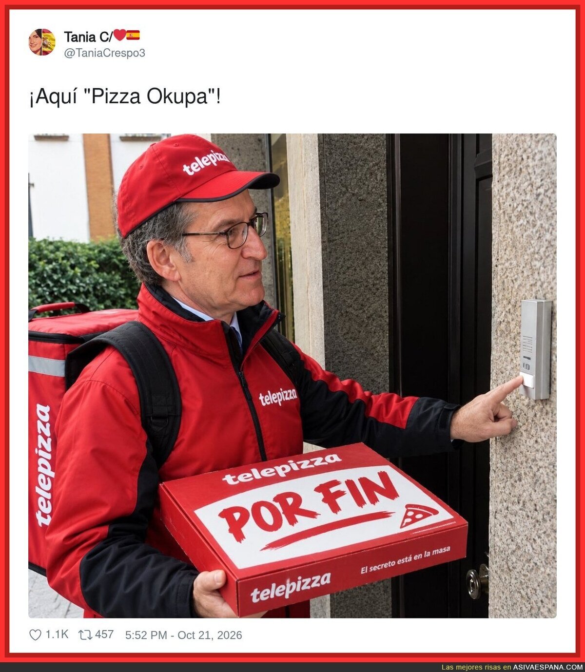 Feij&oacute;o encuentra por fin su vocaci&oacute;n: repartir pizzas y promesas, ambas fr&iacute;as al llegar