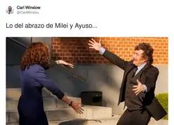 El abrazo de Milei y Ayuso ya tiene coreograf&iacute;a oficial: Thriller
