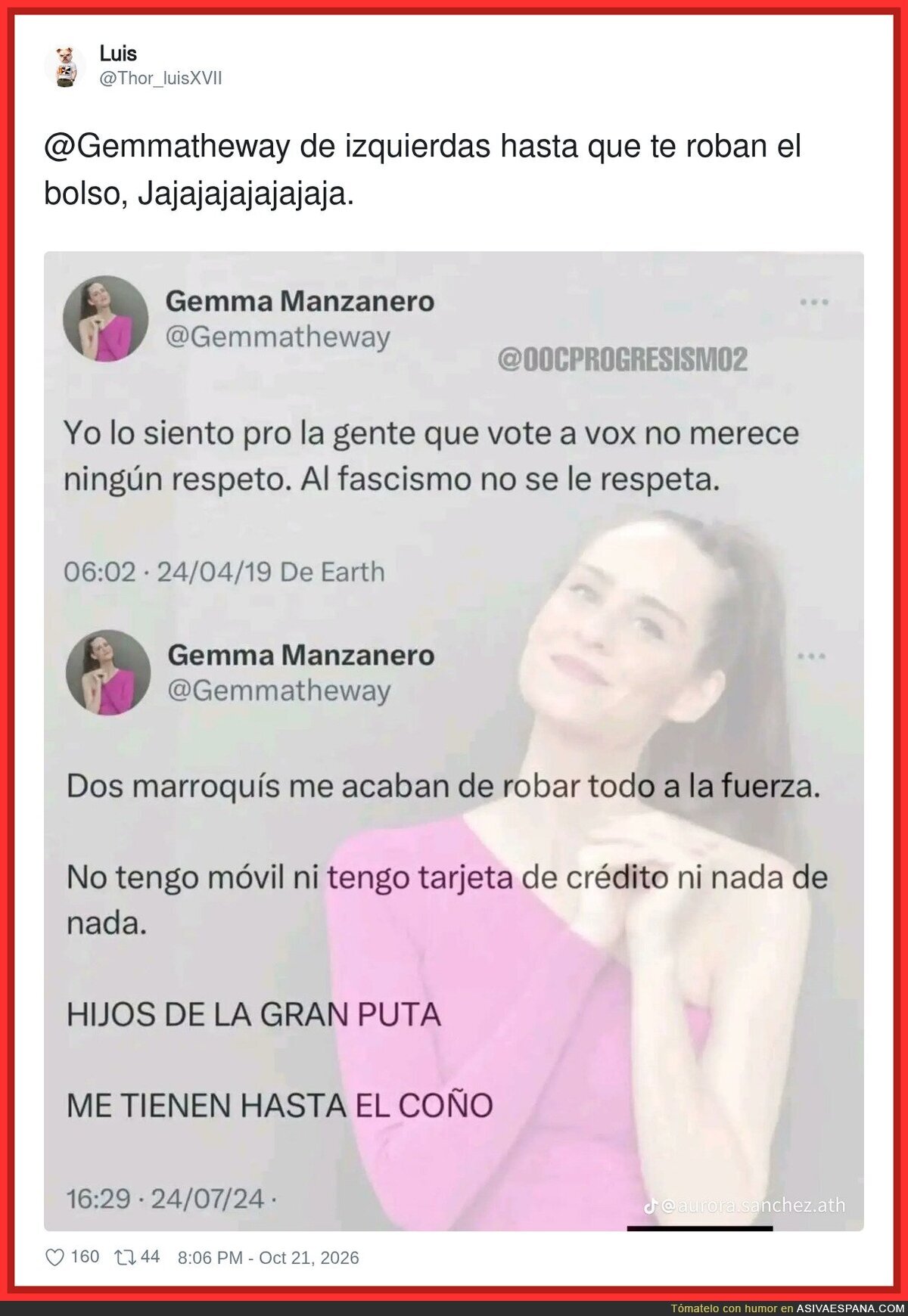 Antifascismo de manual: dura exactamente hasta que te roban el bolso