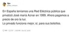 Red El&eacute;ctrica privatizada: la luz sigue llegando, pero ahora a precio de joyer&iacute;a