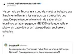 Huelga por la vivienda con Tecnocasa en primera fila: el pir&oacute;mano tambi&eacute;n tiene derecho a quejarse del humo
