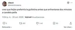 Feij&oacute;o ya tiene plan B para no ir a La Revuelta: la Revoluci&oacute;n francesa