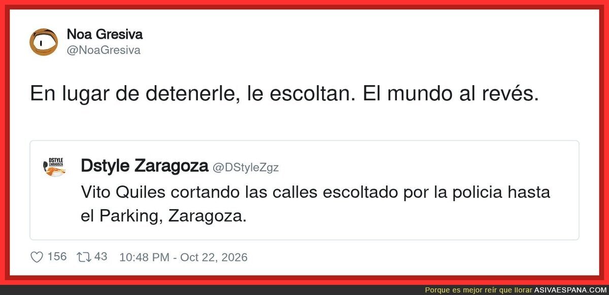 Vito Quiles hace turismo por Zaragoza con escolta policial: el tour VIP que no ofrece ninguna agencia