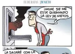 S&aacute;nchez saca la Ley de Nietos del horno con la C&aacute;ndido-manopla, que ya no aguanta m&aacute;s
