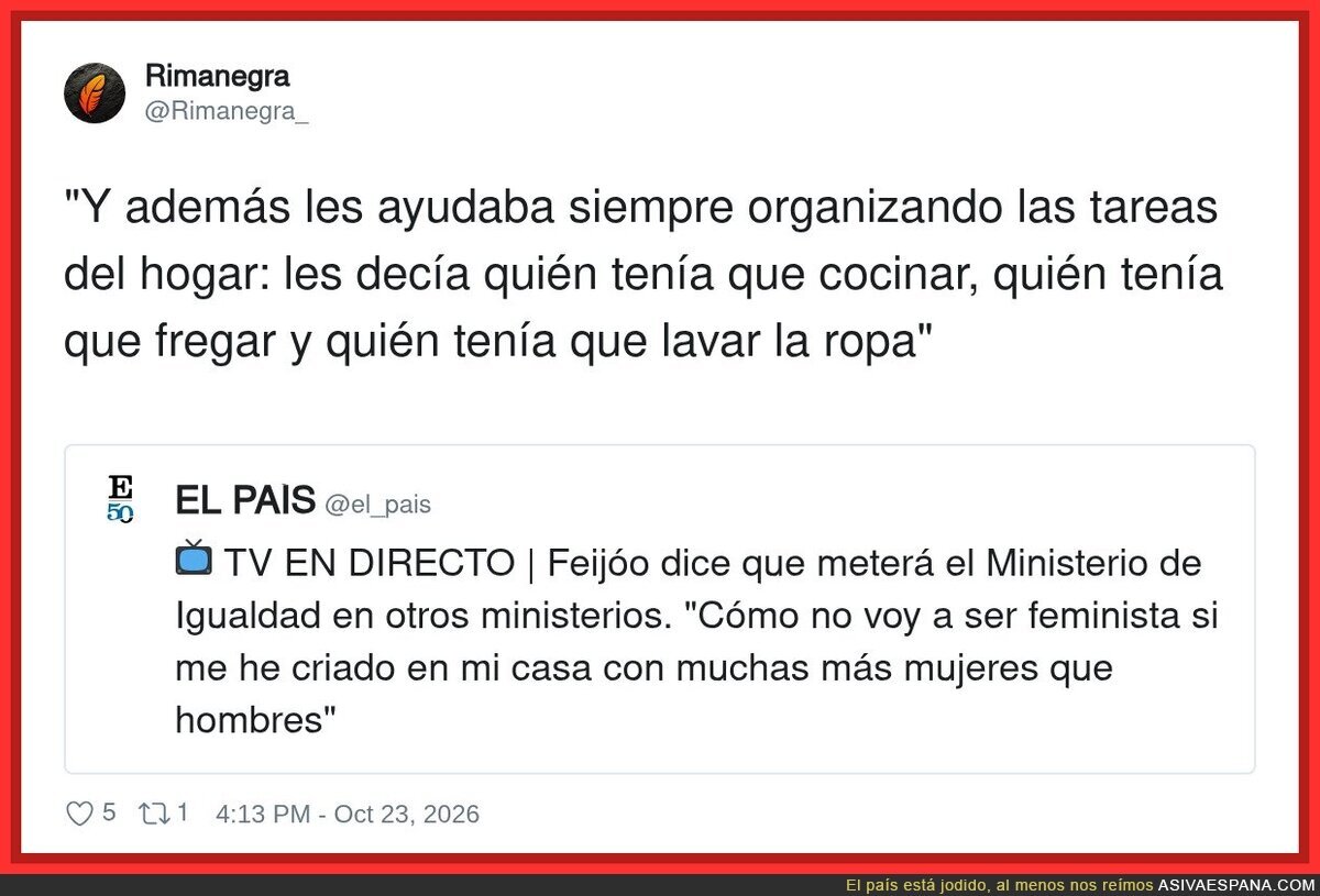 Feminista de toda la vida: yo era la jefa de personal de casa