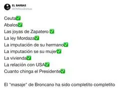 S&aacute;nchez sale de La Revuelta tan relajado que &Aacute;balos ya ha pedido el tel&eacute;fono del masajista
