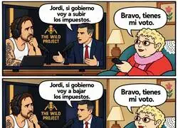 Sube o baja impuestos: a la abuela le da igual mientras salga en Jordi Wild