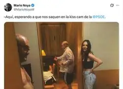 La kiss cam del PSOE promete momentos inolvidables y algunos ya tienen hasta las fotos