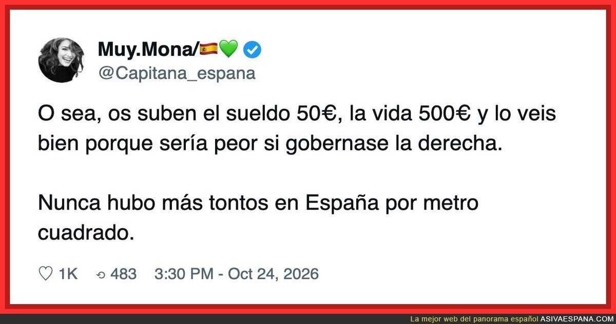 Te suben 50 euros, la vida 500 y encima tienes que dar las gracias