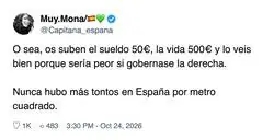 Te suben 50 euros, la vida 500 y encima tienes que dar las gracias