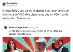 Tranqui Javier, que en VOX las listas las hace el del clavel y la gorra, no Netanyahu