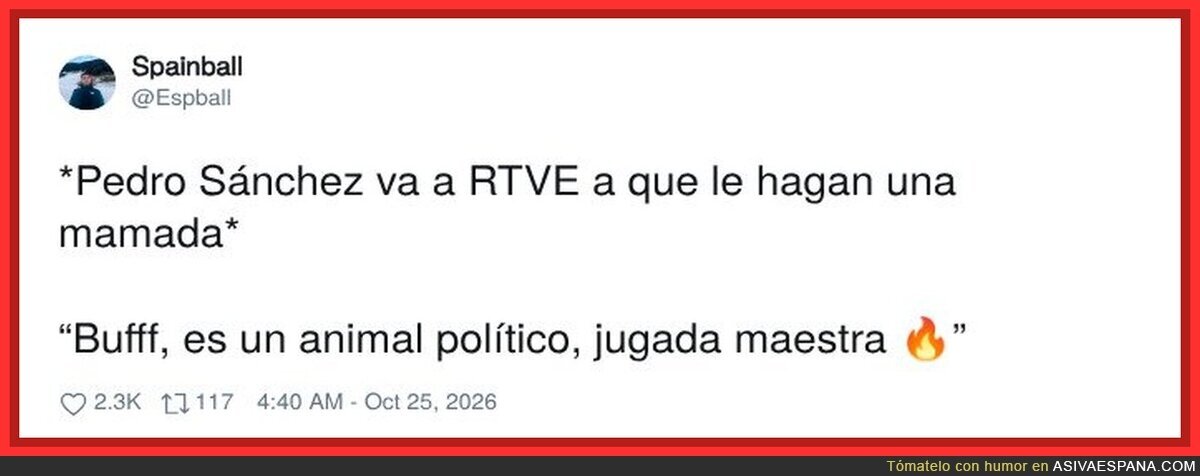 S&aacute;nchez pasa por RTVE y los tertulianos ya preparan el aplauso por jugada maestra