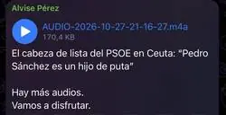 El cabeza de lista del PSOE en Ceuta llama &laquo;hijo de puta&raquo; a S&aacute;nchez: la campa&ntilde;a socialista, en modo fuego amigo