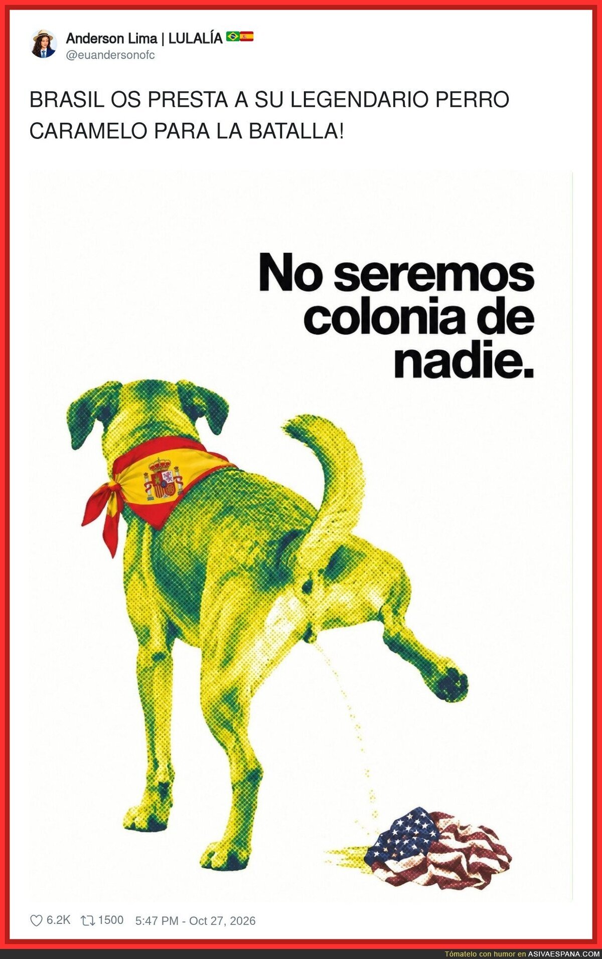El perro que mea sobre geopol&iacute;tica con m&aacute;s criterio que el Ministerio de Exteriores