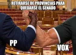 PP y Vox se reparten el Senado como quien divide la cuenta del bar
