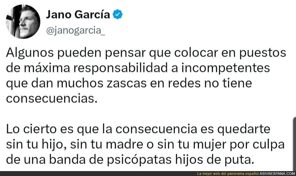 En un país serio no hay dos accidentes de alta velocidad en menos de un año, en España tenemos a Oscargután