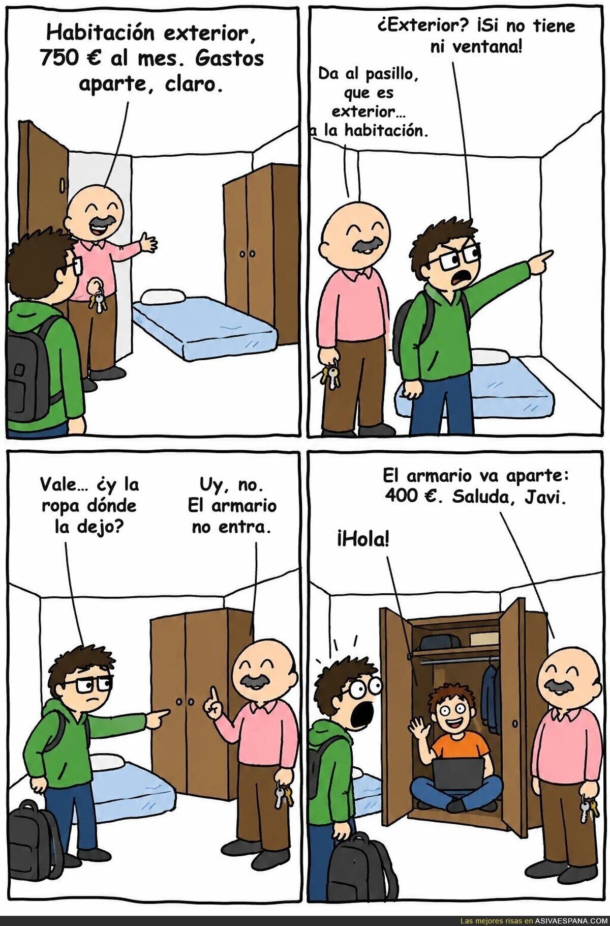 Buscar piso en Espa&ntilde;a: la habitaci&oacute;n sin ventana es lo m&aacute;s espacioso del mercado