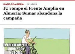 La unidad de la izquierda dura lo que tarda IU en encontrar el palo