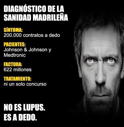 La sanidad madrile&ntilde;a tiene cura, pero se adjudica sin concurso