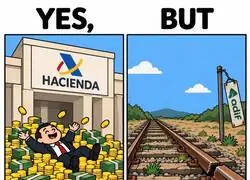 Hacienda nada en oro mientras Adif arregla las v&iacute;as con bridas y fe