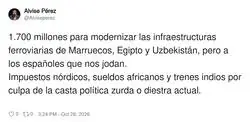 Alta velocidad, pero para Uzbekist&aacute;n: la inversi&oacute;n llega a todas partes menos a tu and&eacute;n