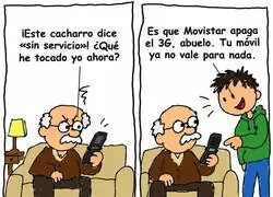 Movistar apaga el 3G y los abuelos vuelven a la &uacute;nica tecnolog&iacute;a que nunca falla