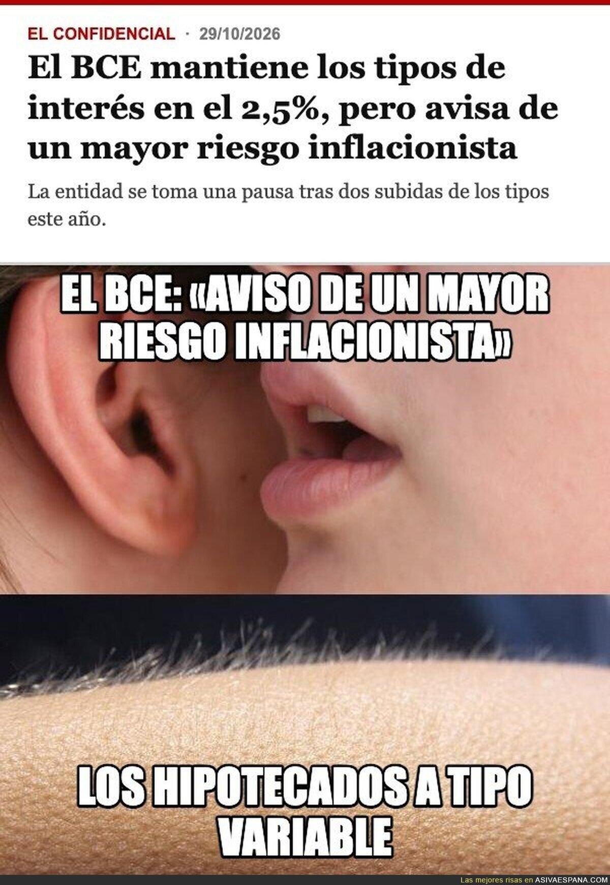 El BCE le susurra al Eur&iacute;bor y al hipotecado se le eriza hasta la n&oacute;mina