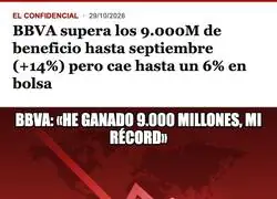 El BBVA gana 9.000 millones y la Bolsa lo castiga por no haber cobrado una comisi&oacute;n m&aacute;s