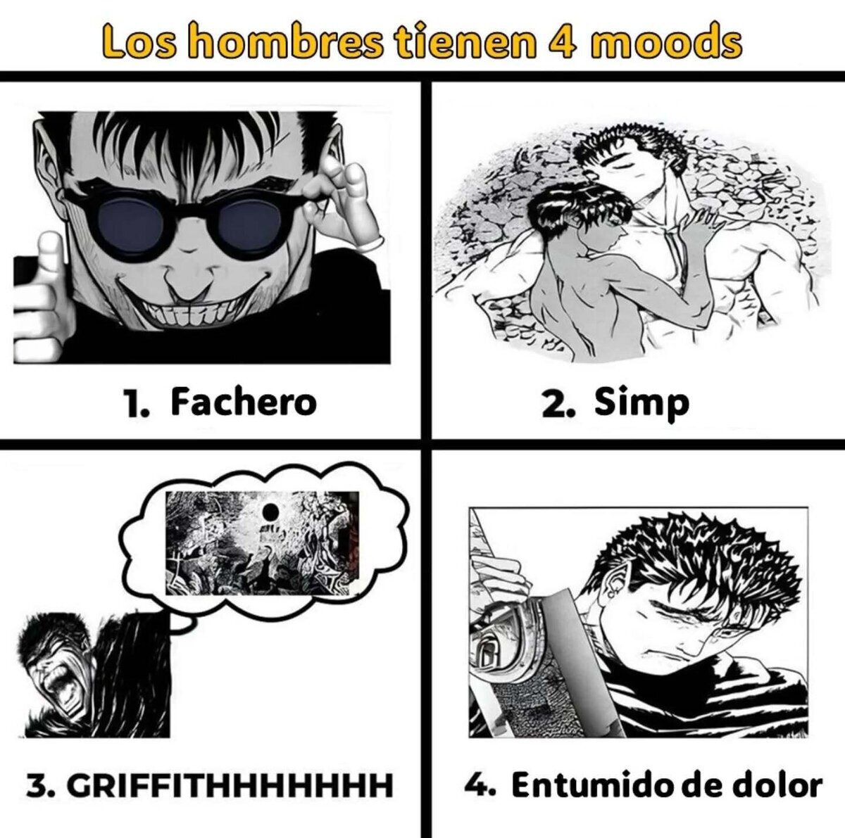 Los cuatro moods de un hombre