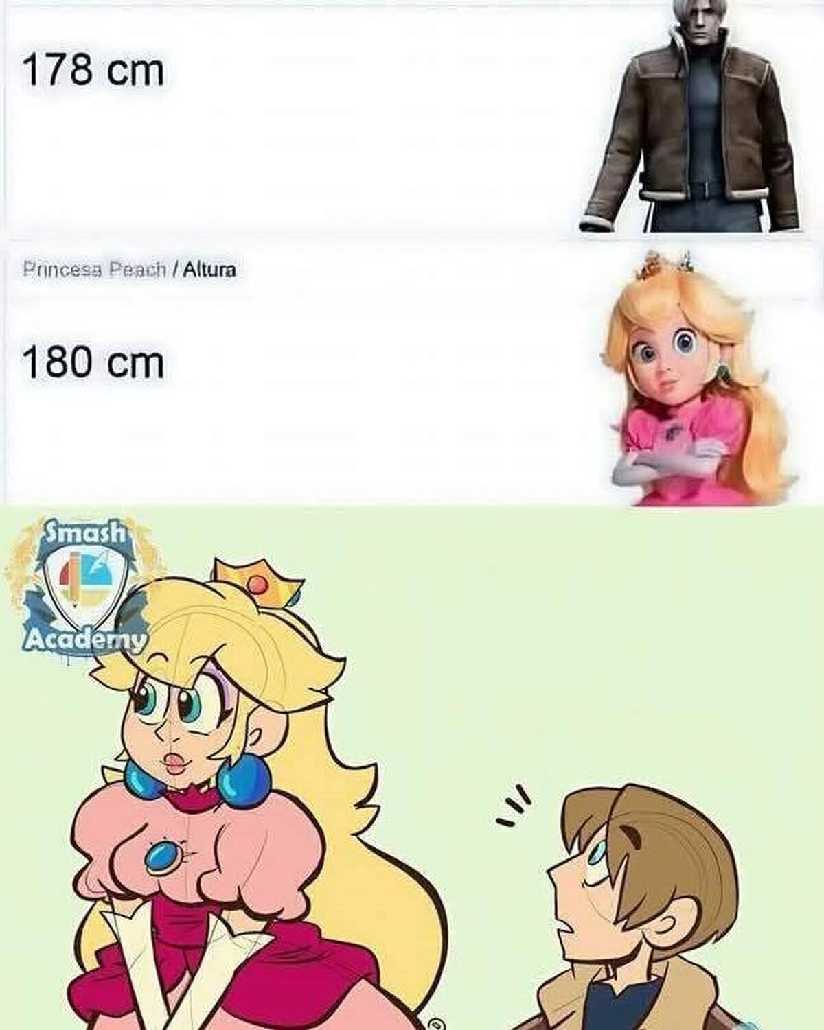 Que grandota es Peach