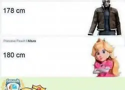 Que grandota es Peach