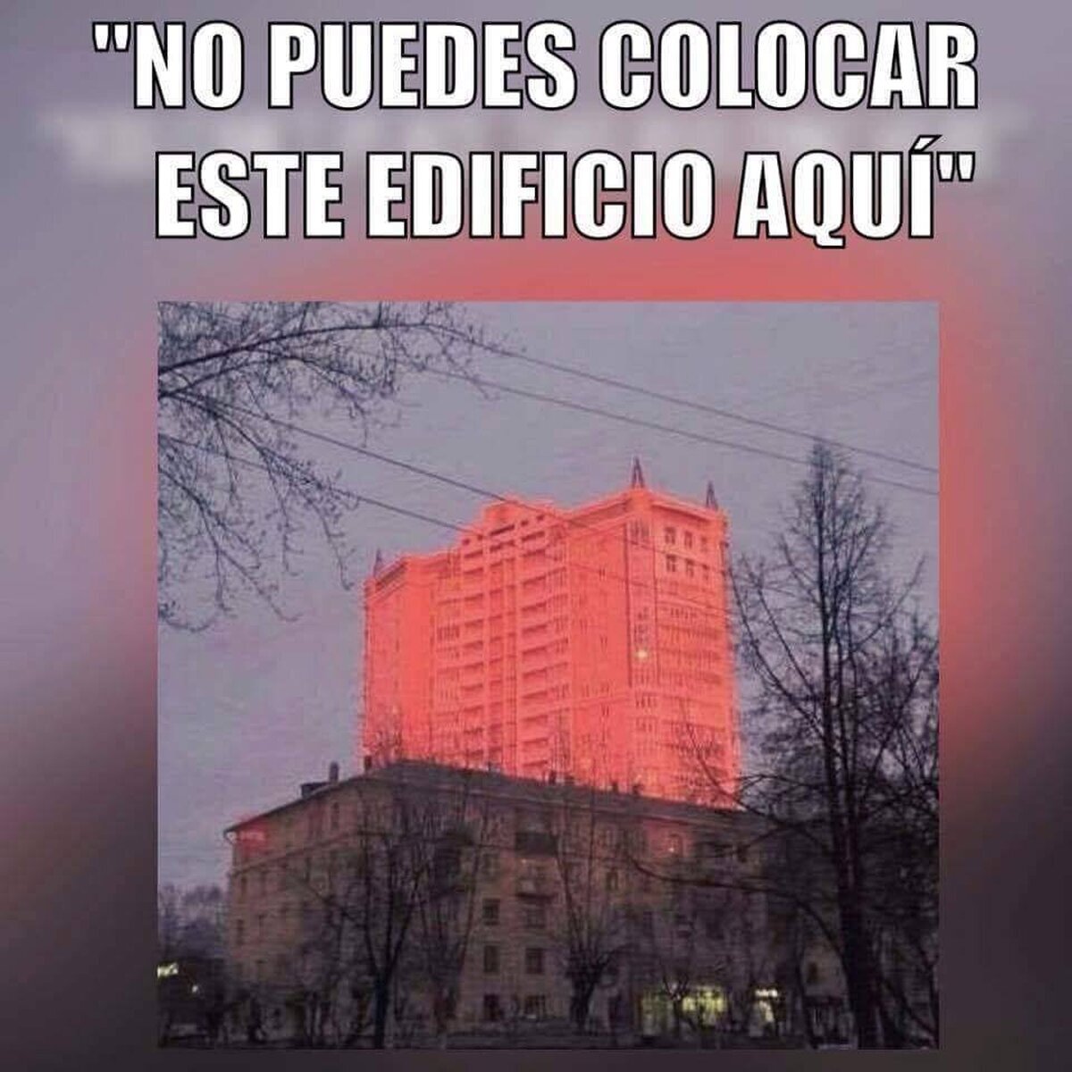 No puedes poner este edificio aquí