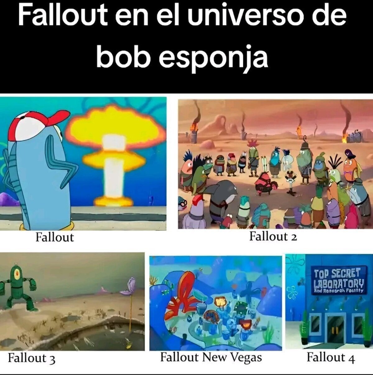 Fallout desde la perspectiva de Bob Esponja