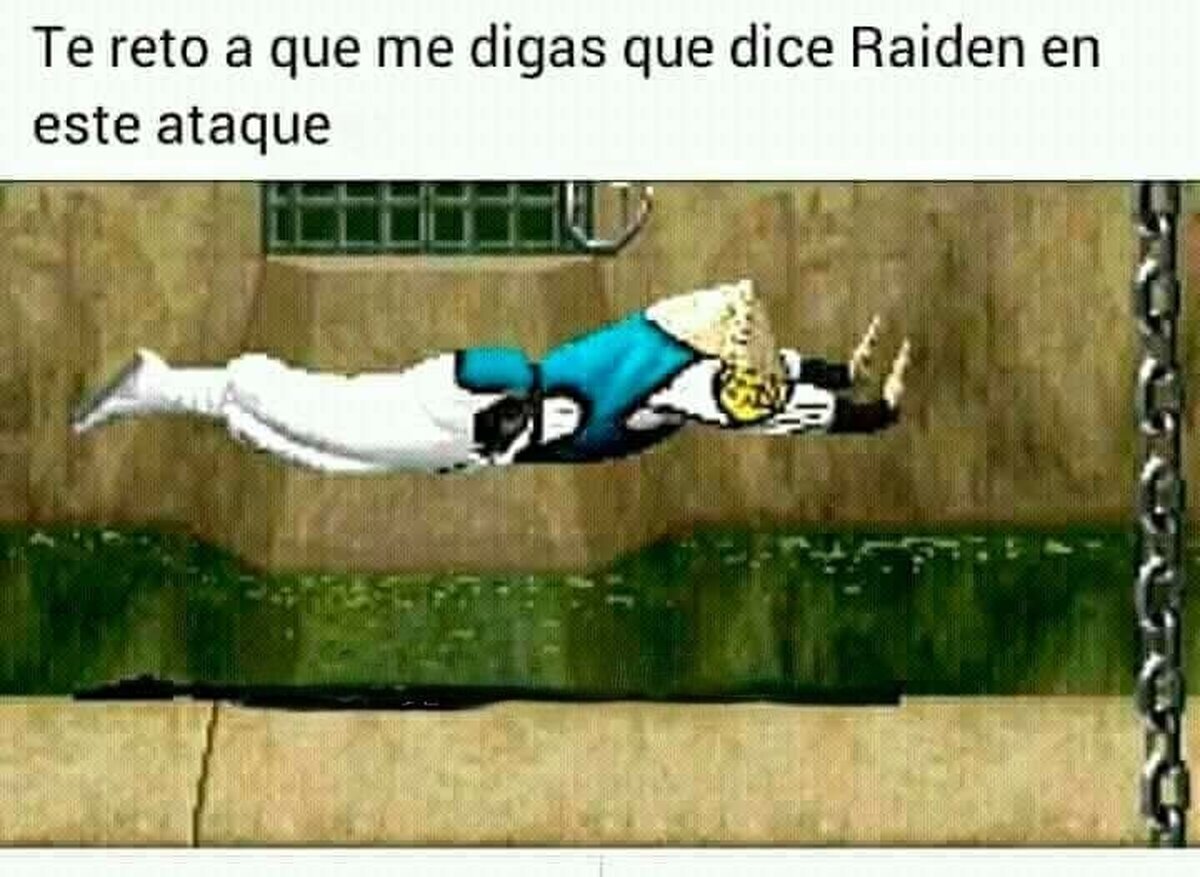 ¿Qué dice Raiden aquí?