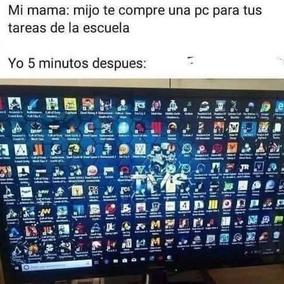 Que no quede espacio en ese escritorio