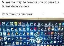 Que no quede espacio en ese escritorio