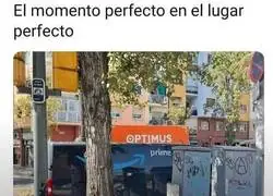 El momento y lugar perfecto