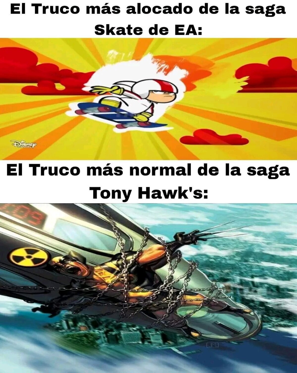 Es que Tony Hawk son patinadores extremos
