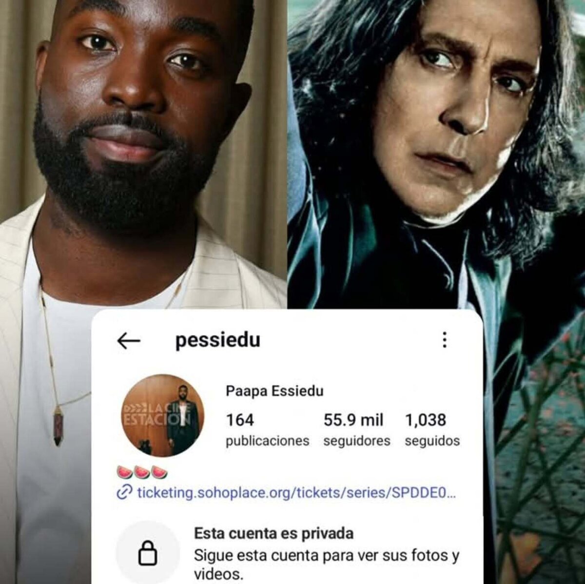 Lamentable: Paapa Essiedu le toca pasarse a privado tras ser elegido como Snape