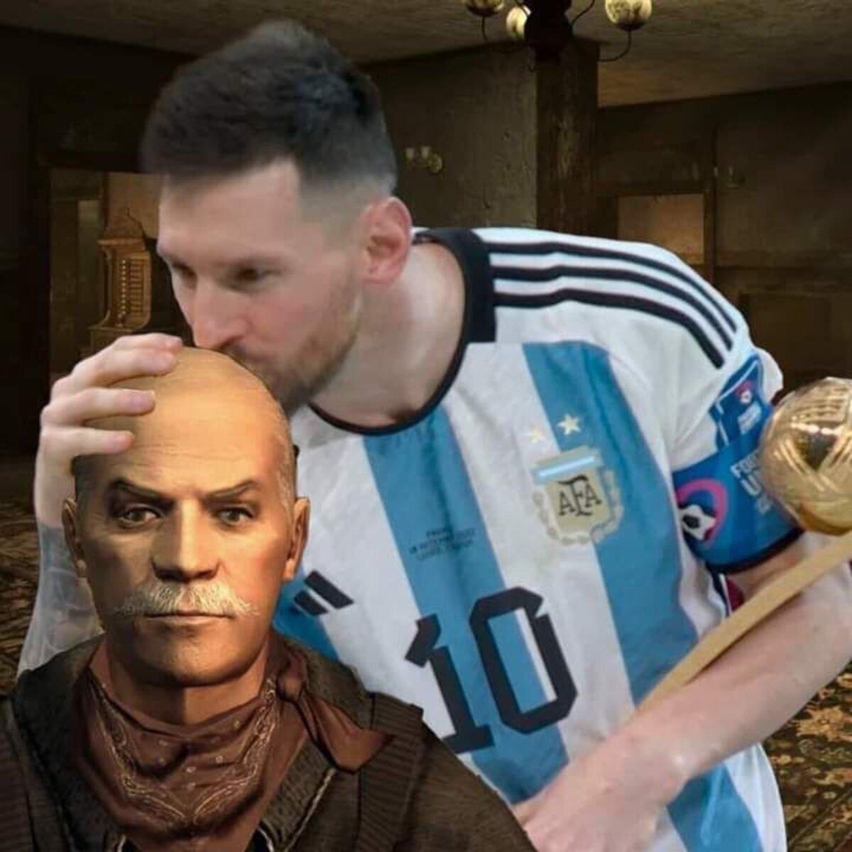 Yo agradeciendo al doctor Mitchell todo lo que hizo por mi en New Vegas