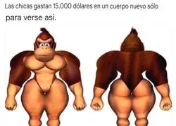 Una anatom&iacute;a que solo le queda bien a Donkey Kong