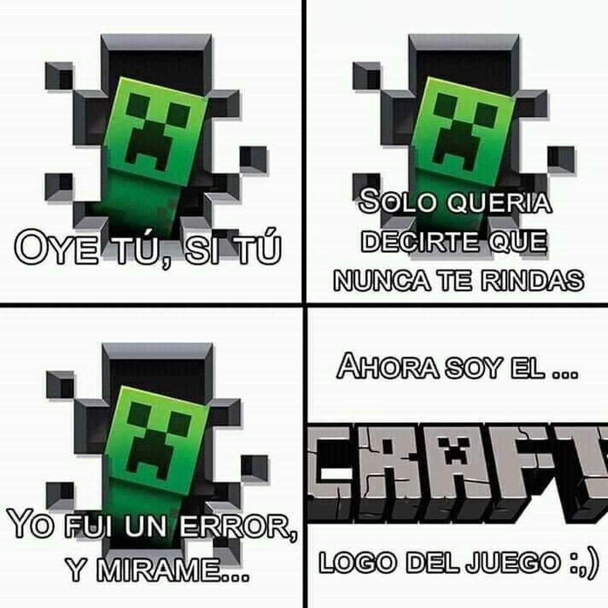 Larga vida al Creeper de Minecraft