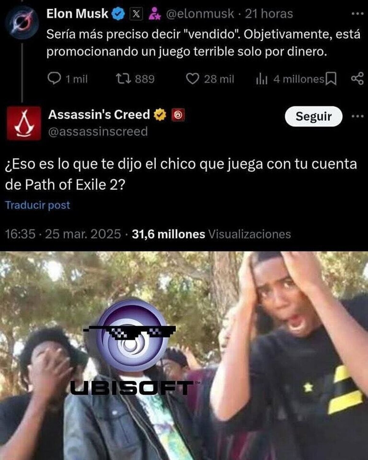 Rifi rafe entre Ubisoft y Elon