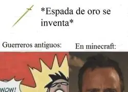 Las espadas de oro en Minecraft