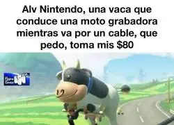 &iexcl;Una vaca montando una grabadora!