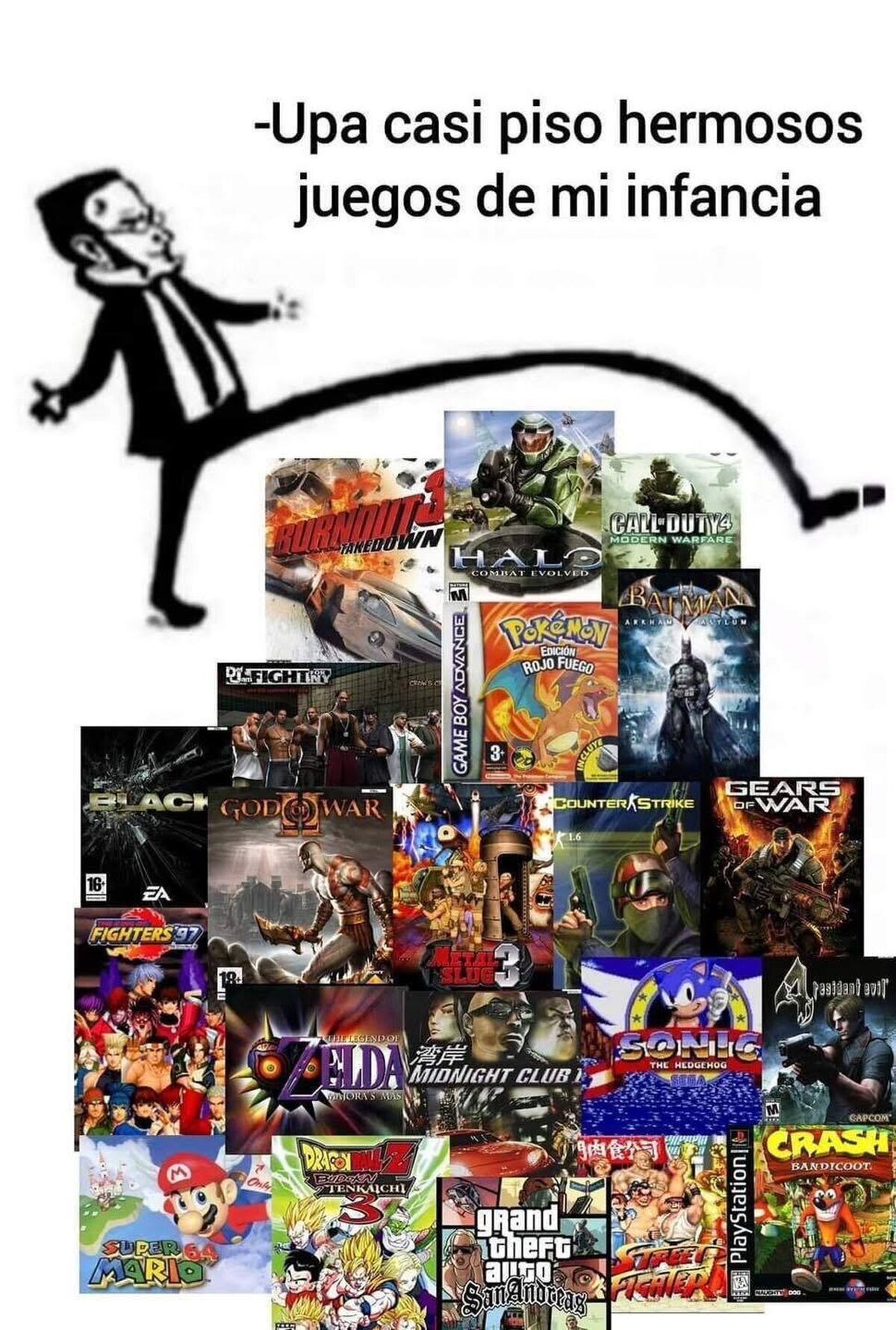 Mi infancia en un meme